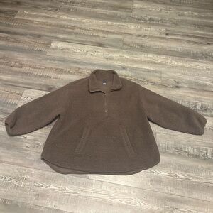 Old navy, quarter zip sherpa pullover, plus size 2x